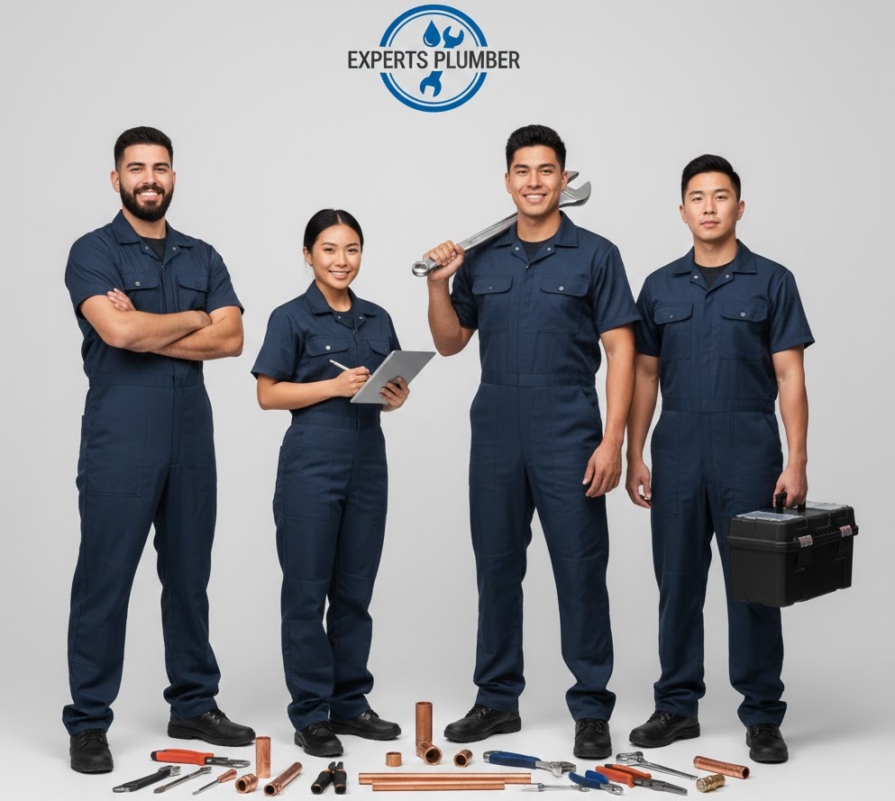 Professional plumber working in La Puente